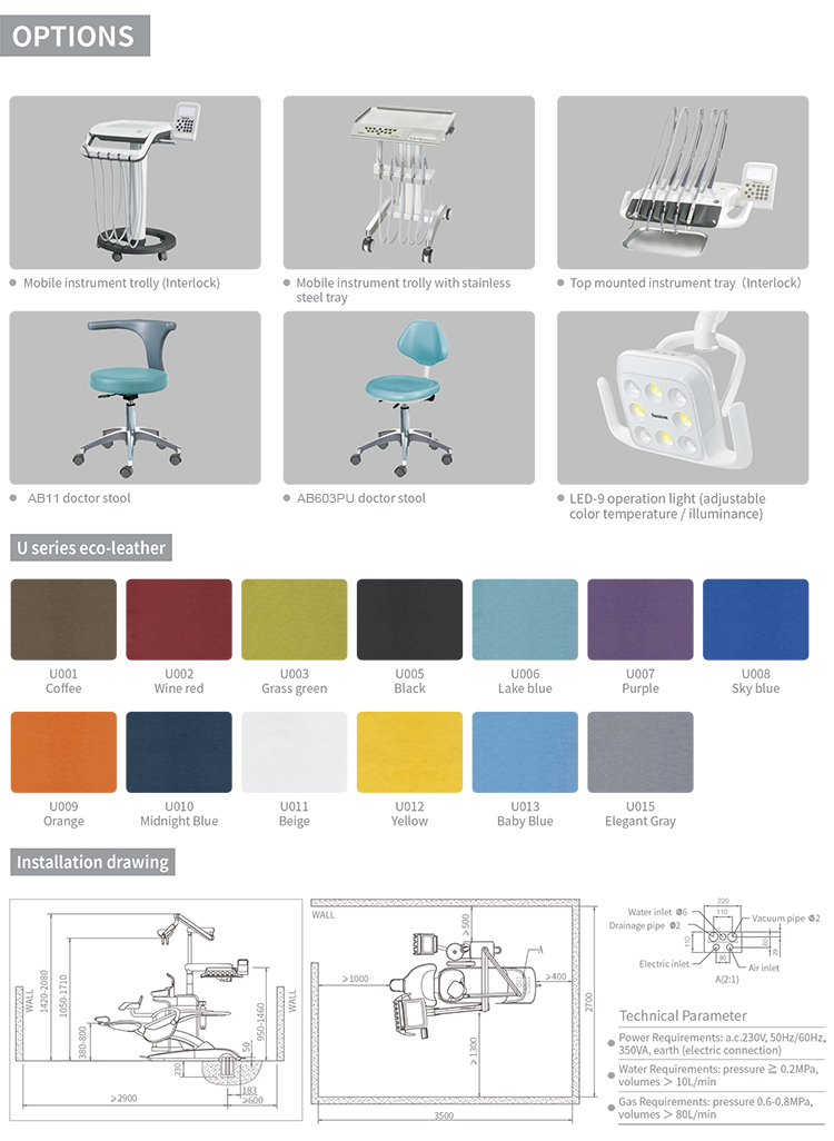 A118 Dental Unit For Implant Surgery